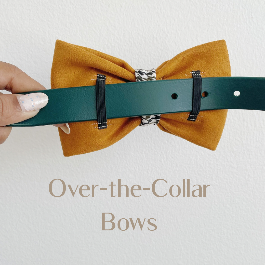 Alpine Mist Handmade Dog collar Bowtie
