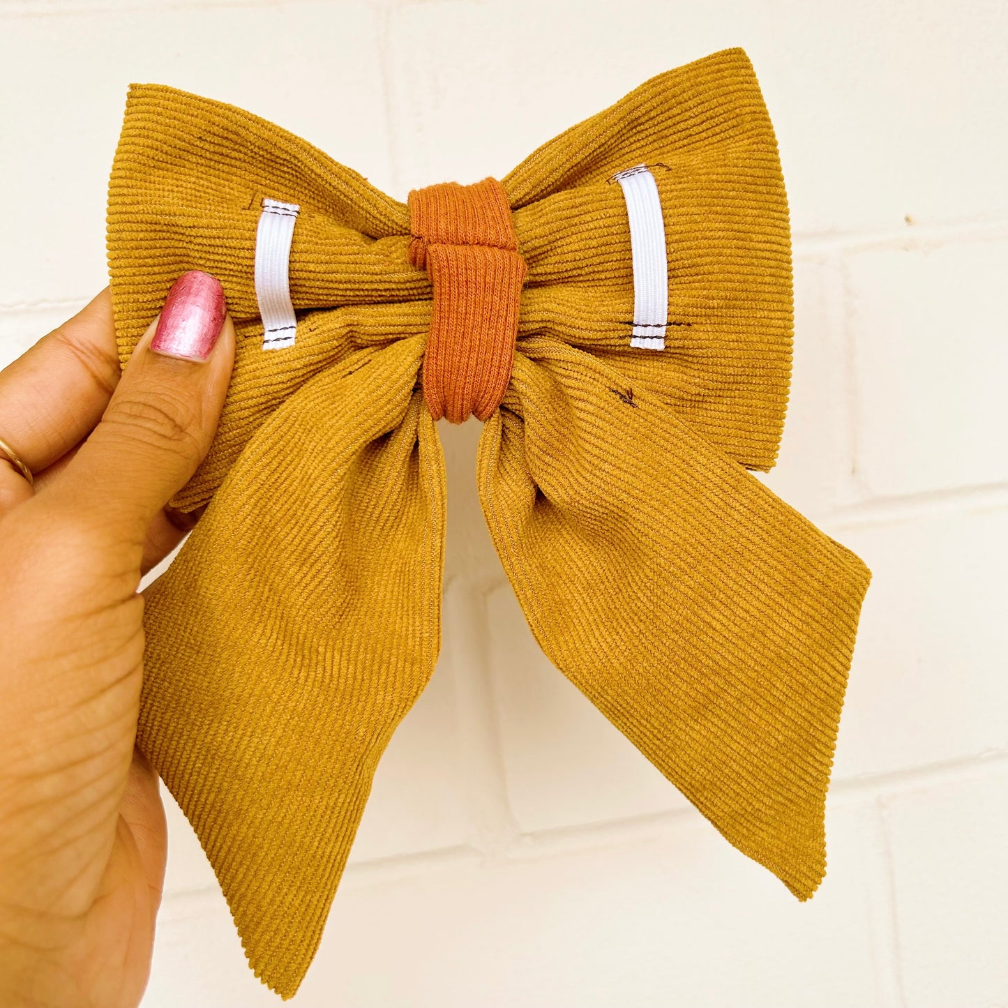 Harvest Glow Handmade Sailor bow for your pets