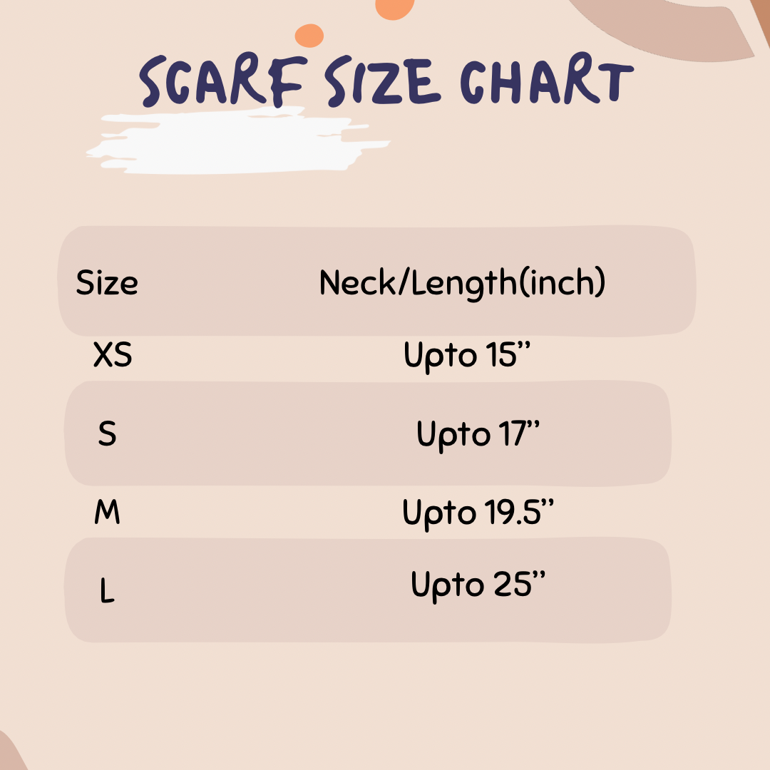 Red & Grey Handmade Pet scarf