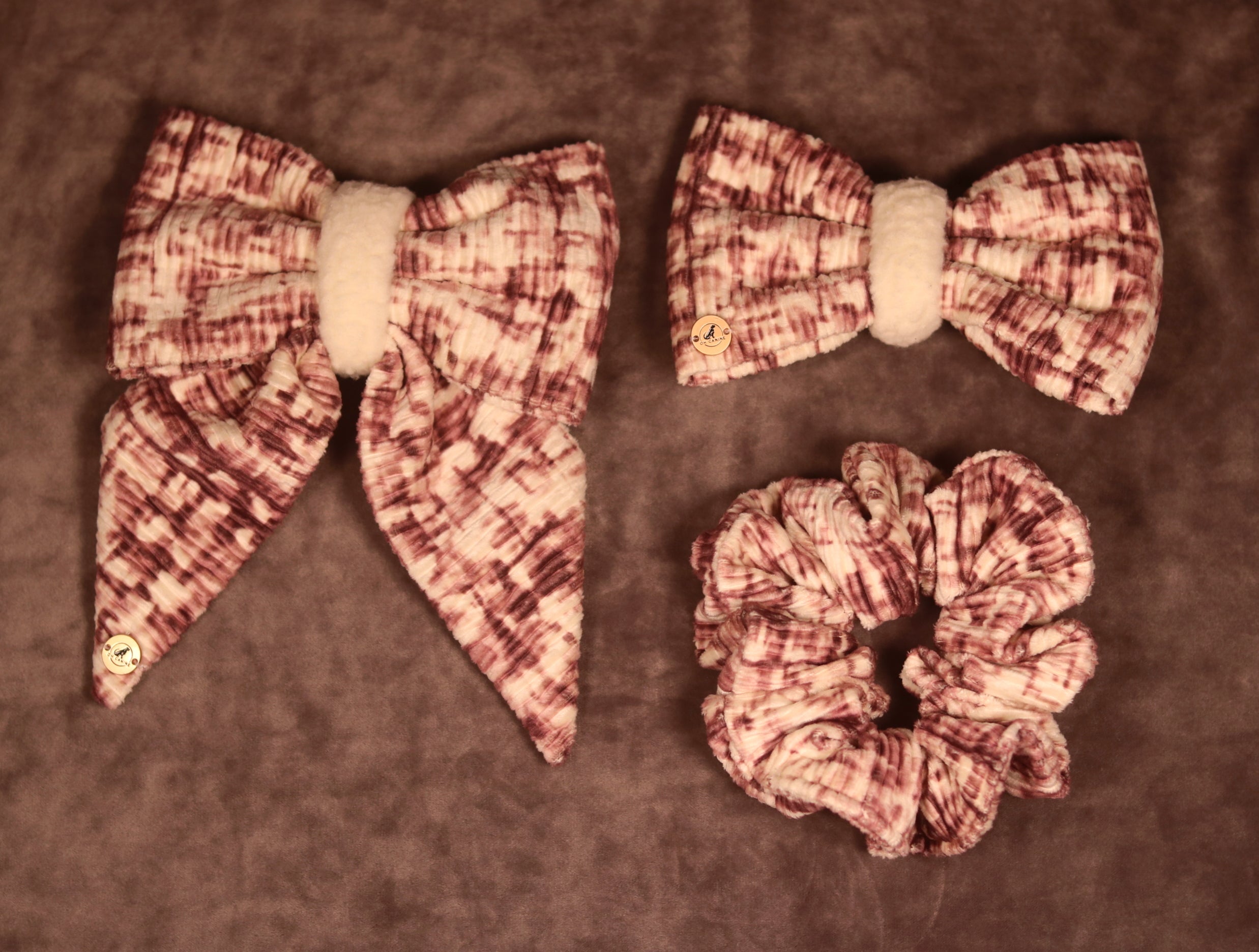Plush Elegance with Sherpa Bow tie