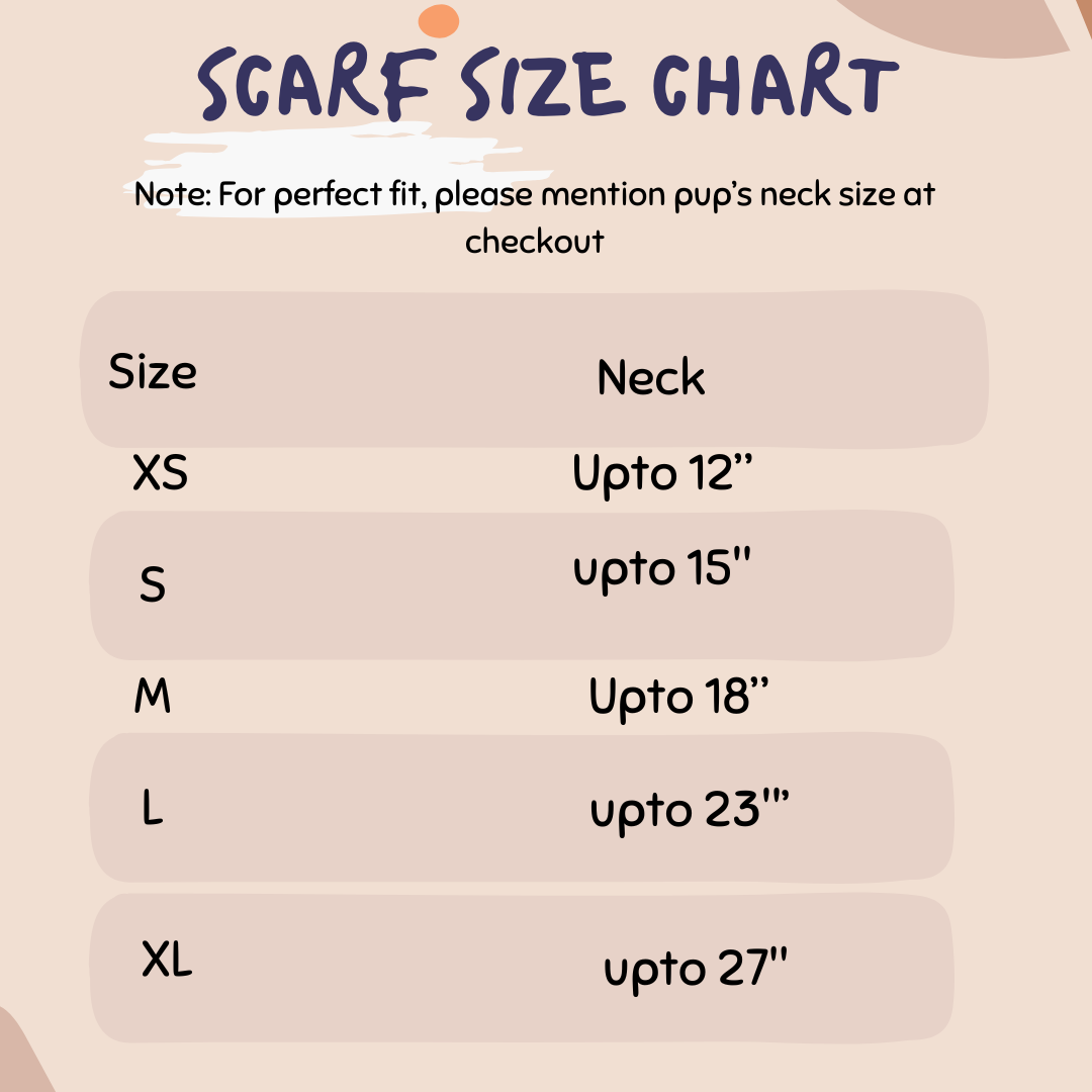 Dog Scarf | Handmade Pet Christmas Scarf| Gingerbread Scarf