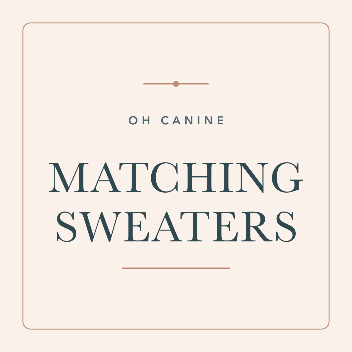 Pet & Parent Matching Sweater