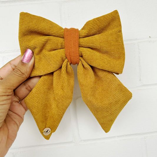 Harvest Glow Handmade Sailor bow for your pets