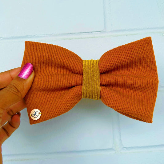 Pumpkin Spice Dog Bow tie collar