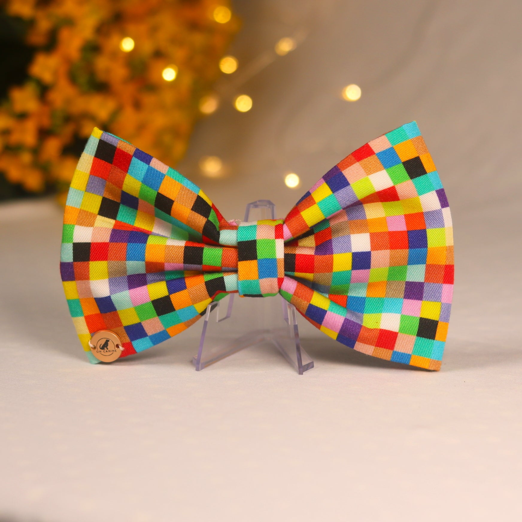 Color blast bow tie for pets