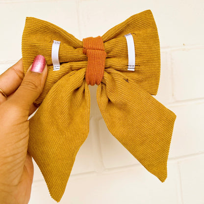 Harvest Glow Handmade Sailor bow for your pets