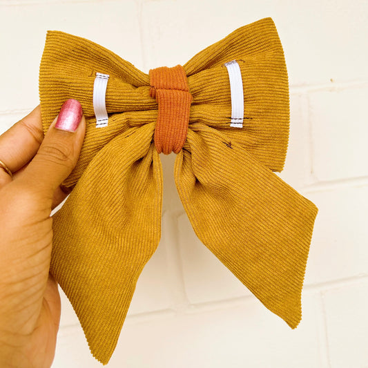 Harvest Glow Handmade Sailor bow for your pets