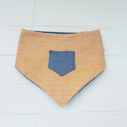 Pocket & Stitch Reversible handmade dog Bandana| Designer Dog Bandanna