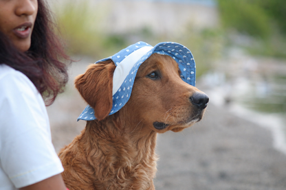 Sweetheart Dog Bucket Hat | Handmade Adjustable Dog Sun Hat
