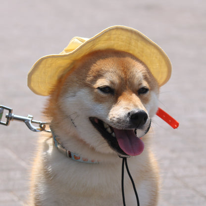 Linen Mellow Dog Bucket Hat