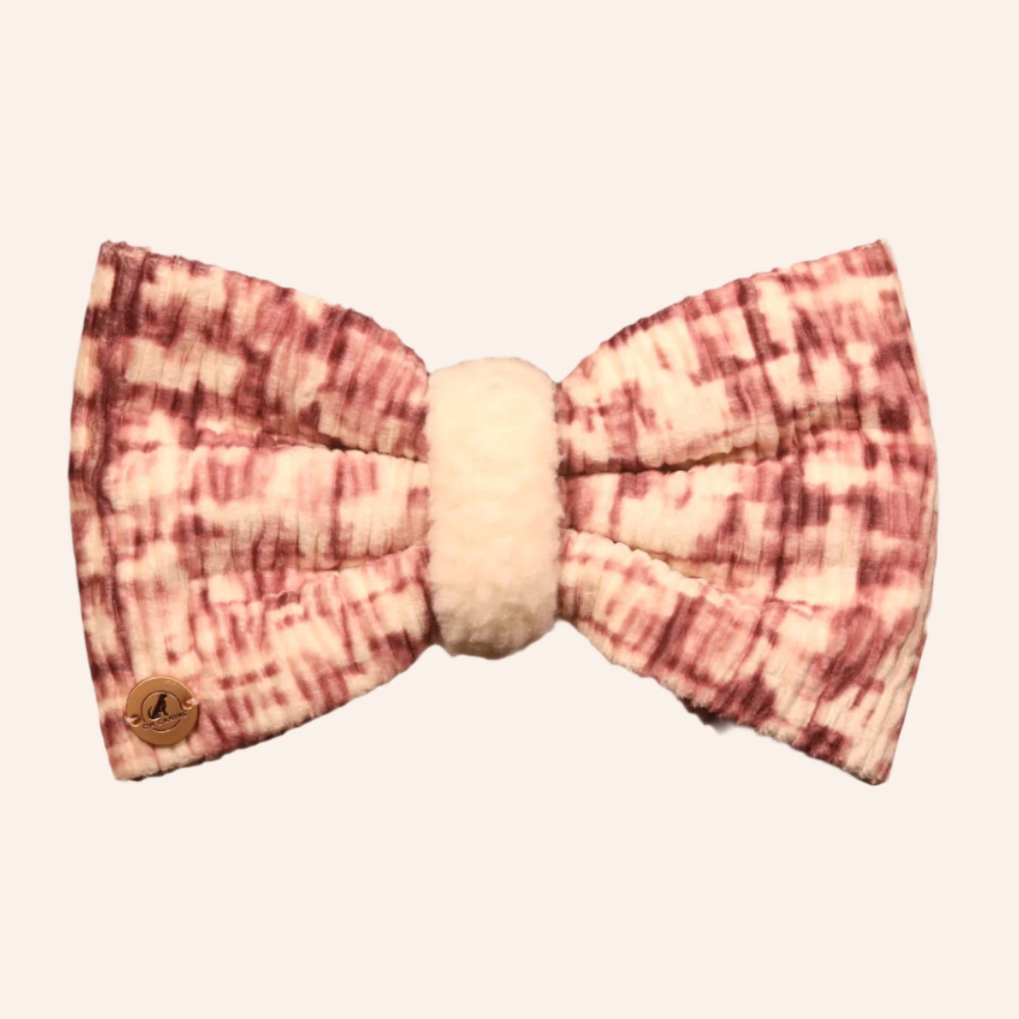 Plush Elegance with Sherpa Bow tie