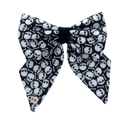 Skull Halloween handmade Sailor Bow